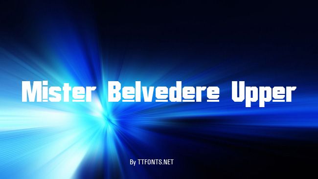 Mister Belvedere Upper example